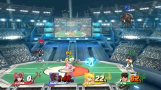 Broken Counter  SSB4 Freefor All  Lucina Ganondorf Peach and Ryu [upl. by Adena]