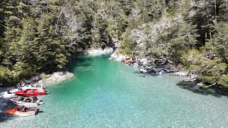 Rockburn chasm  Dart river Jetboating [upl. by Enilarac]