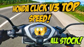 Honda Click 125 2023 Top Speed Grabe Solid Ang Lakas ng Stock [upl. by Trebma]