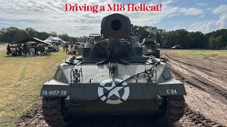 Driving a M18 Hellcat at American GI museum [upl. by Lan]