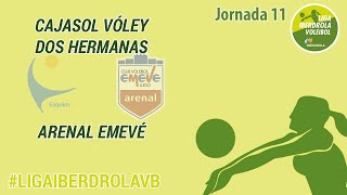 Cajasol Vóley Dos Hermanas  Arenal Emevé  Jornada 11 Superliga Iberdrola 2223 [upl. by Jenelle]