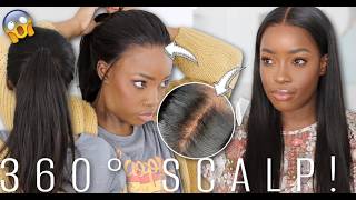 😩 SAVAGE 360° FULL Lace PonytailMiddle Part BUSSDOWN Transformation MARY K BELLA xrsbeautyhair [upl. by Ayerhs]