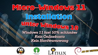 Micro Windows 11 unter Windows 10 erstellen  Chris Titus Winutil [upl. by Bealle]