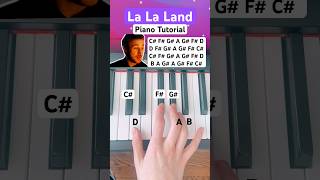 La La Land Piano Tutorial  Mia and Sebs theme 💃 🕺🏼🌅 piano shorts lalaland [upl. by Refinej]