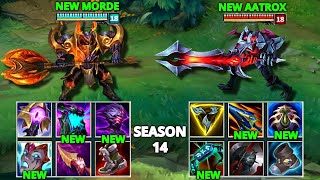 NEW AATROX vs NEW MORDE SEASON 14 FULL BUILD FIGHTS amp Best Moments [upl. by Mckenzie251]