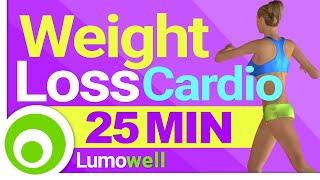 25 Minute Weight Loss Cardio Workout for Burning Off Fat [upl. by Norm]