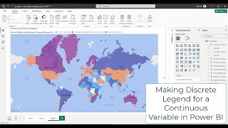 Power BI Maps Making a discrete legend for continuous variable and shading [upl. by Joon16]