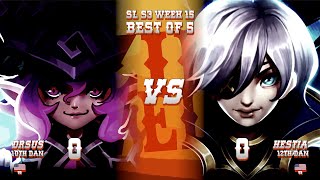 Drsusredfish Ezzie vs Hestia Ashani Season 3 Week 15  Rushdown Revolt [upl. by Llerrad]