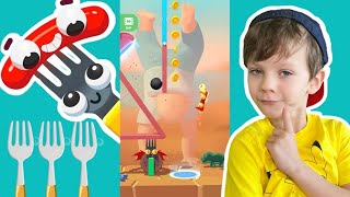 Fork N Sausage NEW levels  Gameplay with Jessy [upl. by Kind]