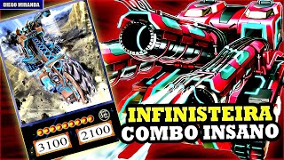 INFINISTEIRA É MUITO FORTE E COMPETITIVO OS COMBOS SÃO INSANOS  INFINITRACK  YuGiOh Duel Links [upl. by Allissa691]