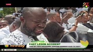 East Legon Accident One of two deceased Justine Agbenu laid to rest [upl. by Assital]