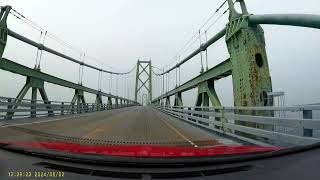 Crossing the Seaway Skyway International Bridge from USA to Canada [upl. by Attenaz]