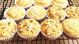 Cele mai bune Briose de post cu banane si migdale❇️Reteta usoara si rapida  Muffins Vegan [upl. by Croft548]