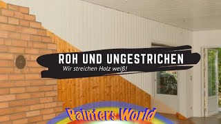 Anstrich von Holzflächen  Kann man Paneelen streichen [upl. by Onitsuaf]