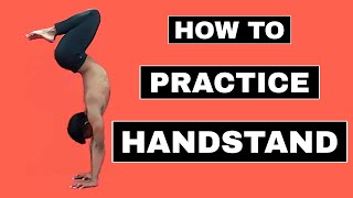 HOW TO PRACTICE HANDSTAND  HANDSTAND FOR BEGINNERS  YOGA [upl. by Valdas]