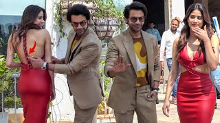 Janhvi Kapoor and Rajkummar Rao Cutest Moments Promoting Mr and Mrs Mahi Movie [upl. by Salamanca]