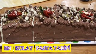 ÇİKOLATALI BATON PASTA  SÜNGER GİBİ PANDİSPANYA YAPMANIN PÜF NOKTASI 🎂🍰 [upl. by Trautman]