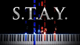 STAY from Interstellar  Piano Tutorial [upl. by Yniattirb]