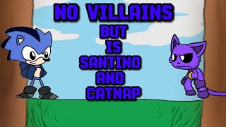 fnf no villains but Santino the hedgehog and Catnap Covers tgt friday night Funkin [upl. by Anirat]