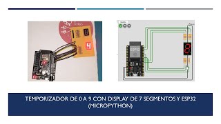 Temporizador de 0 a 9 con display de 7 segmentos y ESP32 Micropython [upl. by Anerbes18]