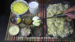 Cauliflower Cheese Recipe  No Flour Cauliflower cheese  Super fast [upl. by Ordnasil]