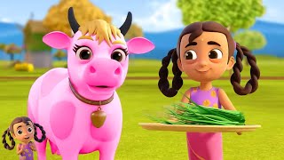 Gaiya Meri Gaiya Rhyme गैया मेरी गईया Cow Song and More Nursery Poems for Kids [upl. by Ecnarrat]