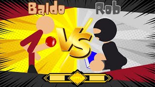 Baldo VS Rob  A Stick Nodes Animation [upl. by Atrim]