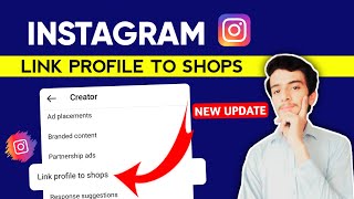 Instagram Link profile to shops  Add shops to your profile  Instagram new update [upl. by Cochran]