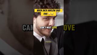 Jack Harlow is in LOVE 😳😂 jackharlow interview rap [upl. by Joelie]