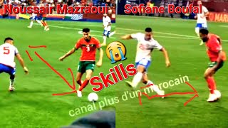 Sofiane Boufal skills  Noussair Mazraoui Skills  équipe Maroc coupe du monde 2022 [upl. by Synned]