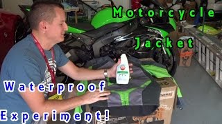 303 Products Fabric Guard Waterproof Test on my Icon Motorcycle Jacket [upl. by Ardra]