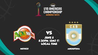 Mexico v Argentina  Full Basketball Game  FIBA U18 Americas Championship 2022 [upl. by Adriane]