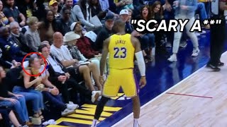 LEAKED Video Of LeBron James Jump Scaring A Fan “Scary A”👀 [upl. by Anitnamaid131]