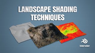 Realistic Terrain In Blender  Landscape Shading Techniques Blender 40 [upl. by Ahsienel195]