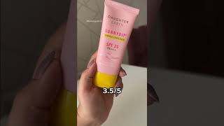 Rating physicalmineral sunscreens shorts skincare [upl. by Yelkreb]