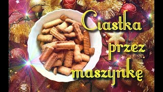 Ciastka smalcowe przez maszynkę [upl. by Enomed164]