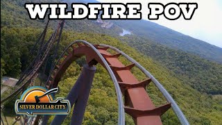 Wildfire POV  Silver Dollar City  Front Row  BampM Looper  Rollercoaster [upl. by Suivatnom]