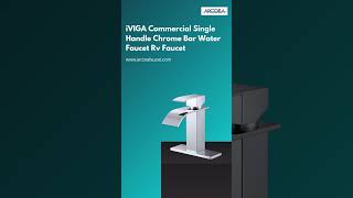 ARCORA Chrome Waterfall Bathroom Faucet Installation [upl. by Kerk431]