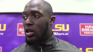 LSU running back Leonard Fournette Young Tigers gotta play big roles  Video [upl. by Ordnazil955]