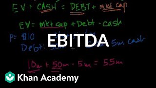 EBITDA  Stocks and bonds  Finance amp Capital Markets  Khan Academy [upl. by Ssirk]