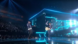 Ed Sheeran – Castle On The Hill amp Shape Of You feat Stormzy Live from the Brit Awards 2017 [upl. by Shelley173]