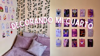 ˚˖𓍢ִ໋🌷͙֒✧Decorando mi habitación  Organización limpieza y más [upl. by Bobbie]