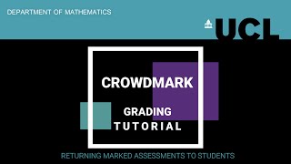 Crowdmark  Returning marked assessments to students [upl. by Nohsram]