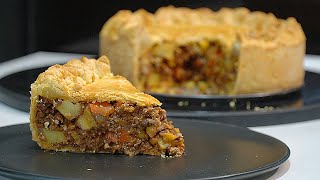 Classic Mince Beef and Oven Roasted Potato Pie [upl. by Maffei355]