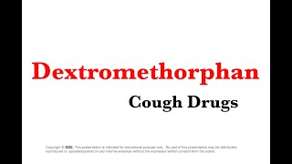 Dextromethorphan and Guaifenesin Antitussive and Expectorant [upl. by Notserk]