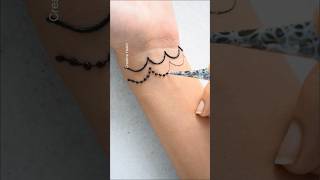 Unique Style Bracelet Mehndi design 😍 mehndi henna [upl. by Esetal]