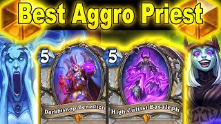 This Is The Best Priest Deck In Standard Tier 1 Aggro Priest At Festival of Legends  Hearthstone [upl. by Mickey]