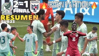 México SUB23 vs Panamá SUB23 RESUMEN 🔥PARTIDAZO 🟢 FINAL 🇲🇽21🇵🇦 GOLAZO 2DO DUELO AMISTOSO 992024 [upl. by Killian993]