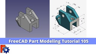 FreeCAD Part Modeling Tutorial 105  FreeCAD Tutorial  Mechnexus [upl. by Livingston960]