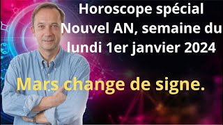 Astrologie horoscope semaine du lundi 1er janvier 2024 [upl. by Paxon]